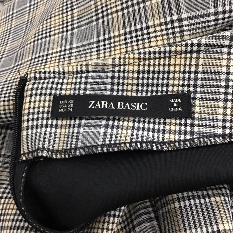 ザラベーシック ZARA BASIC ワンピース ロングスカート ベルト付き XS チェック マルチカラー / マルチカラー /  レディース USED 古着 中古 10116690