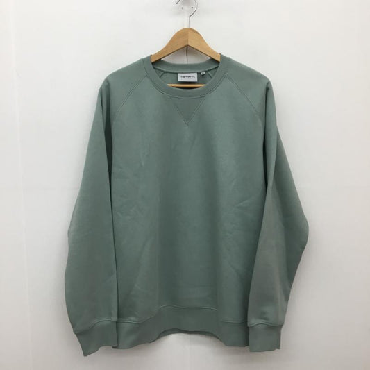 カーハートダブリューアイピー Carhartt WIP トレーナー 長袖 Chase Sweat IO26383.1R1.XX.03 XL ロゴ、文字 X 刺繍 カーキ / カーキ /  メンズ USED 古着 中古 10136365