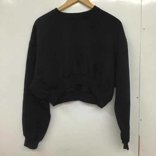 ザラ ZARA トレーナー 長袖 M 無地 黒 / ブラック /  レディース USED 古着 中古 10147781