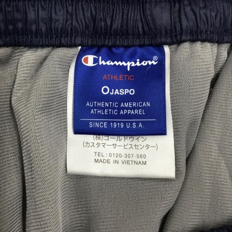 チャンピオン Champion ボトムス ボトムス cj1554 ウインドブレーカー ロゴ、文字 紺 / ネイビー /  メンズ USED 古着 中古 10110684