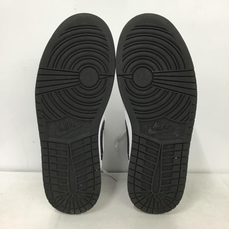 ナイキ NIKE スニーカー スニーカー DQ8426-132 AIR JORDAN 1 MID 27cm 27.0cm ロゴ、文字 白 / ホワイト / X 黒 / ブラック /  メンズ USED 古着 中古 10148395