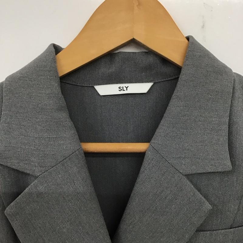 スライ SLY ワンピース ミニスカート 030HAA33-2191 TAILORED PLEATS S／OP 1 無地 灰 / グレー /  レディース USED 古着 中古 10140362