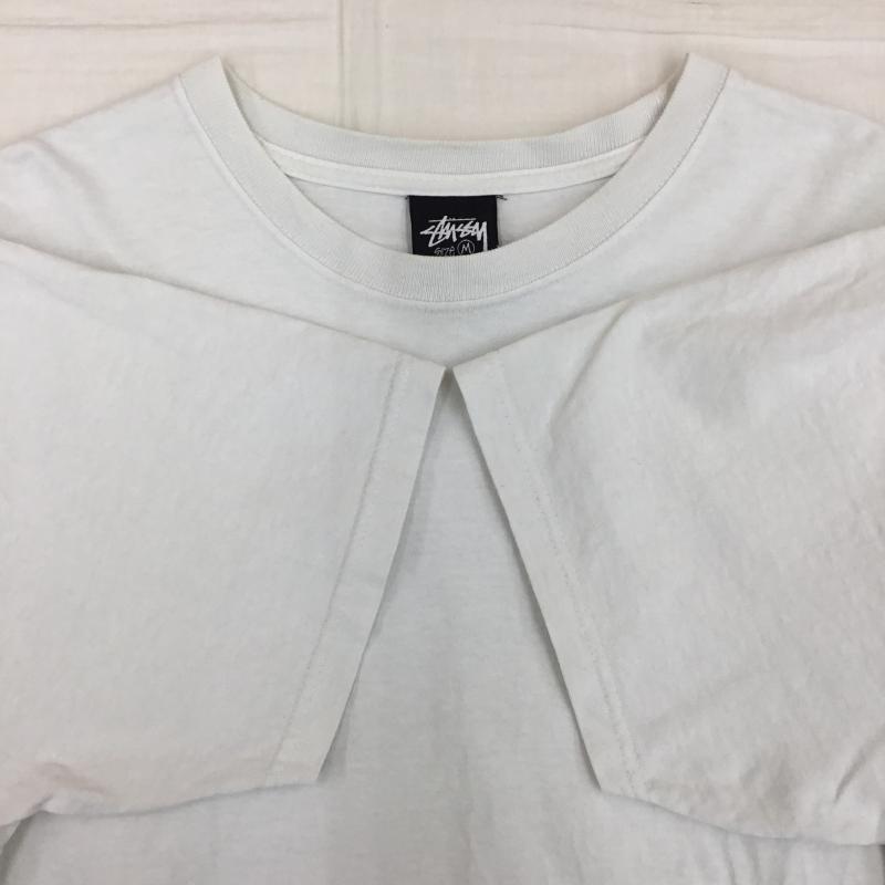 ステューシー STUSSY Tシャツ 半袖 M ロゴ、文字 白 / ホワイト /  メンズ USED 古着 中古 10141214