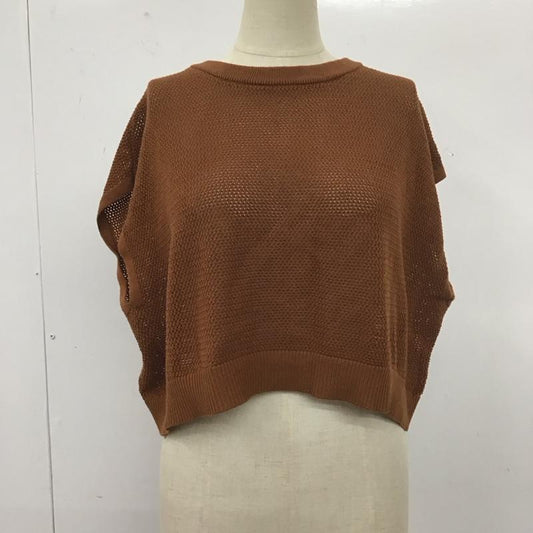 ローリーズファーム LOWRYS FARM ベスト ベスト FREE 無地 茶 / ブラウン /  レディース USED 古着 中古 10111600