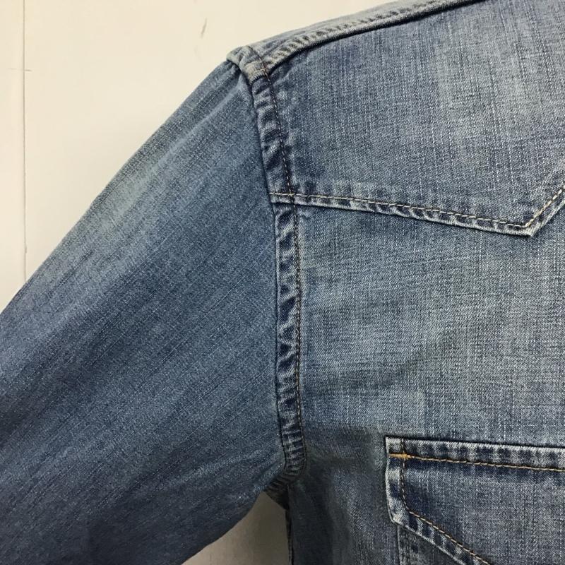 リプレイ REPLAY シャツ、ブラウス 長袖 長袖シャツ カラーシャツ ポケットシャツ デニムシャツ M 無地 インディゴ / インディゴ /  メンズ USED 古着 中古 10111745