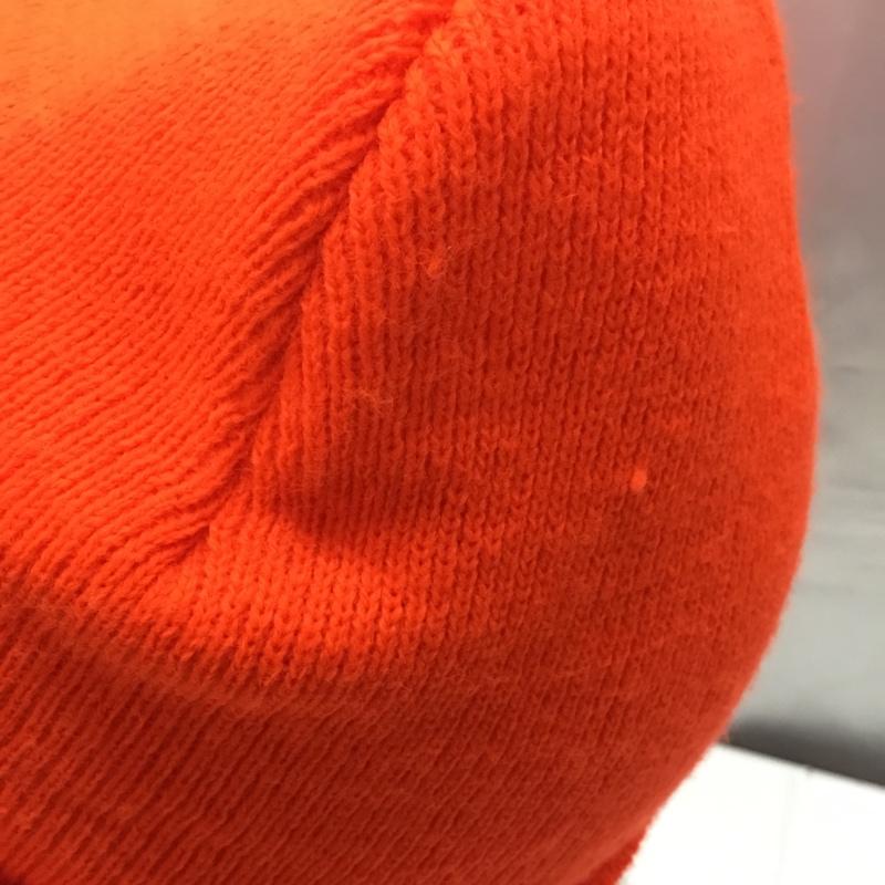 カーハート Carhartt 帽子 ニット帽 A18 BOG ワッチ ロゴ、文字 橙 / オレンジ /  メンズ USED 古着 中古 10113726