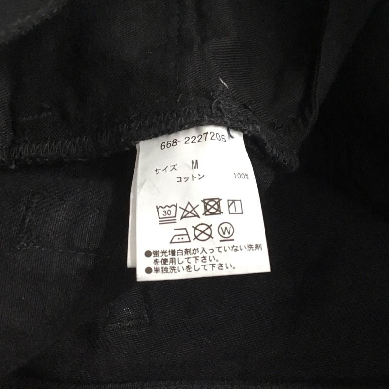 ナノユニバース nano・universe パンツ デニム、ジーンズ 668-2227205 ストレートパンツ デニムパンツ M 無地 黒 / ブラック /  メンズ USED 古着 中古 10140866