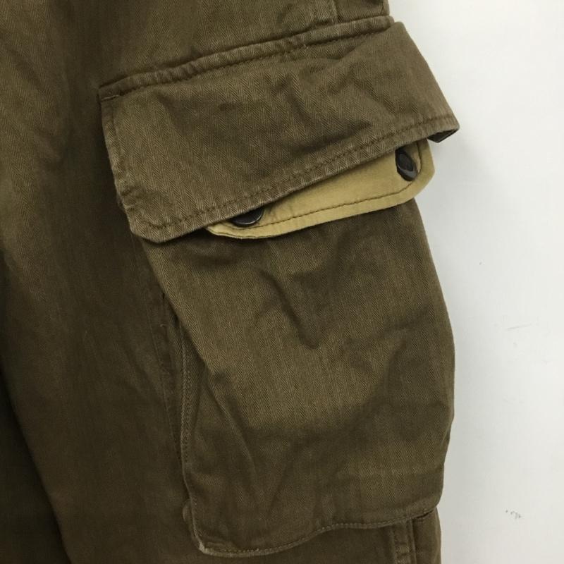 ミリタリー ミリタリー パンツ ワークパンツ、ペインターパンツ フランス軍 M47 レプリカ カーゴパンツ ワイドパンツ カジュアルパンツ 無地 カーキ / カーキ /  メンズ USED 古着 中古 10115639