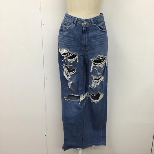 ジーナシス JEANASIS パンツ デニム、ジーンズ JS050715AA クラッシュデニム S ダメージ加工 青 / ブルー /  レディース USED 古着 中古 10120021