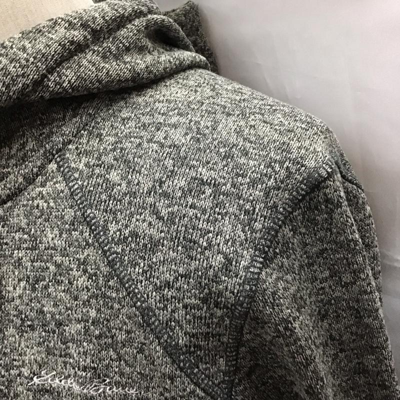 エディーバウアー Eddie Bauer パーカー 長袖 ジップアップパーカー 長袖パーカー フード付きパーカー 裏起毛 S 無地 黒 / ブラック /  メンズ USED 古着 中古 10110758