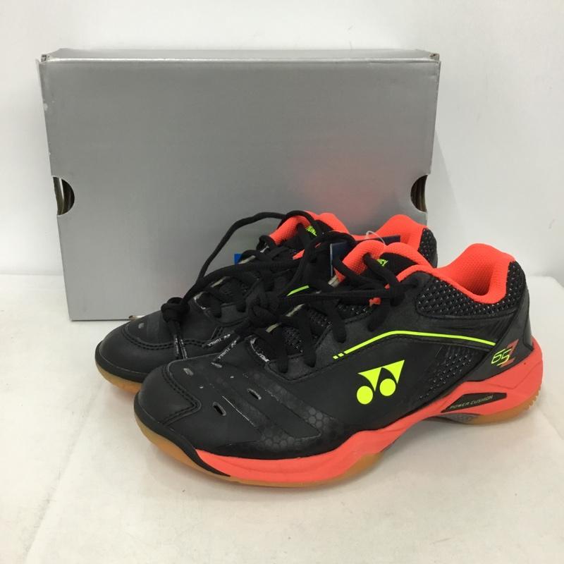 ヨネックス YONEX スニーカー スニーカー 65Z パワークッション65Z バドミントンシューズ 箱有 23.5cm 23.5cm ロゴ、文字 黒 / ブラック / X 赤 / レッド / X 黄 / イエロー /  レディース USED 古着 中古 10147966