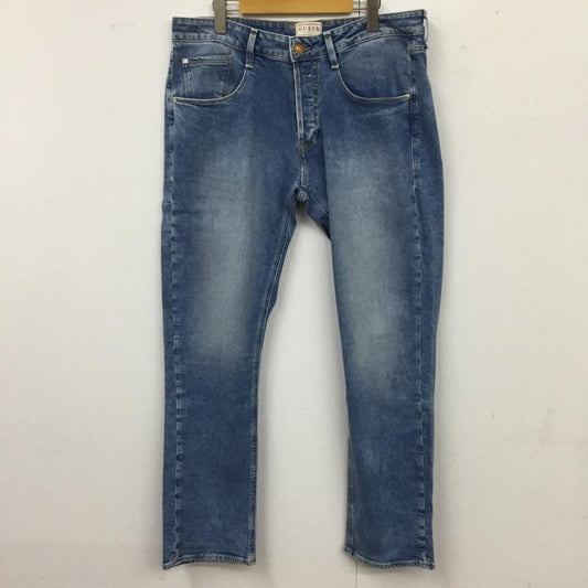 ゲス Guess パンツ デニム、ジーンズ デニムパンツ スリムパンツ ストレッチパンツ ジーンズ 34 無地 インディゴ / インディゴ /  メンズ USED 古着 中古 10115011