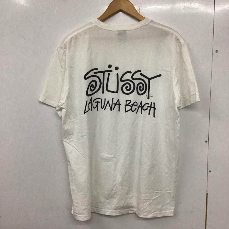 ステューシー STUSSY Tシャツ 半袖 XL ロゴ、文字 白 / ホワイト /  メンズ USED 古着 中古 10133220