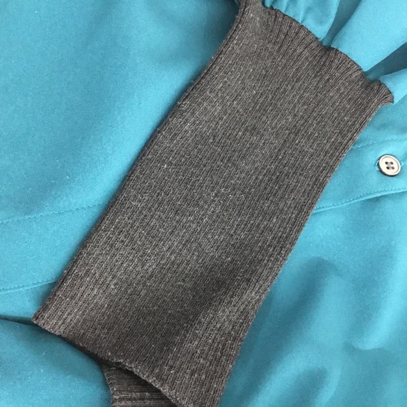 オズモーシス OSMOSIS シャツ、ブラウス 長袖 796010-596B リブ切替ブラウス ONE SIZE 無地 青 / ブルー /  レディース USED 古着 中古 10144643