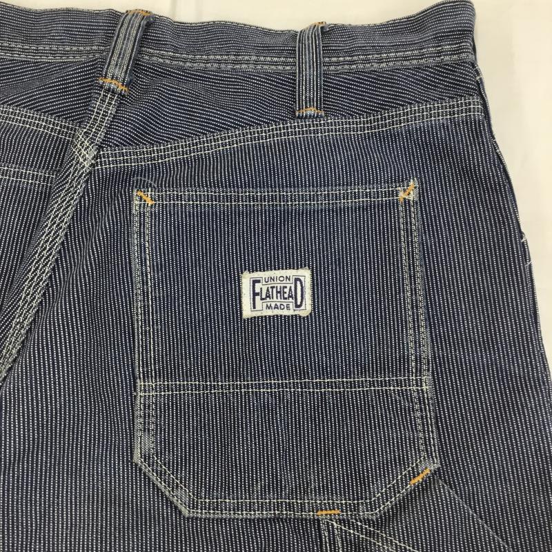 フラットヘッド The Flat Head パンツ ワークパンツ、ペインターパンツ 29インチ ストライプ 青 / ブルー /  メンズ USED 古着 中古 10133591