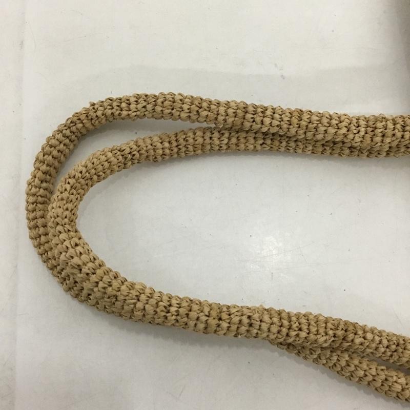 アニエス・ベー agnes b. ハンドバッグ ハンドバッグ UAX02-01 TANAラフィアトートバッグ ロゴ、文字 ベージュ / ベージュ /  レディース USED 古着 中古 10142091