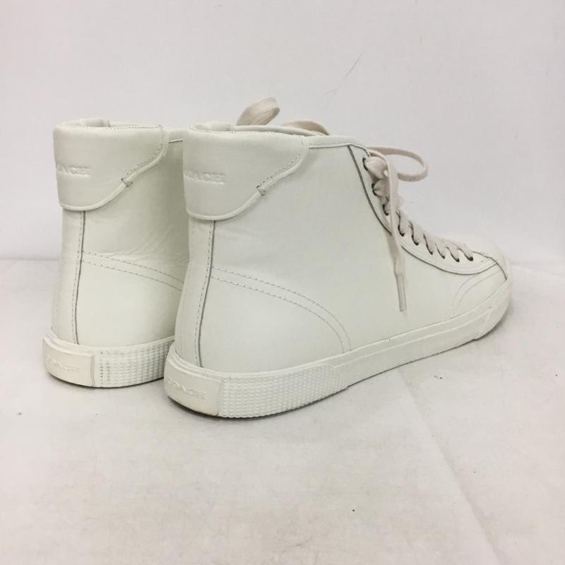 コーチ COACH スニーカー スニーカー FG4398 ハイカット EU43 無地 白 / ホワイト /  メンズ USED 古着 中古 10141584