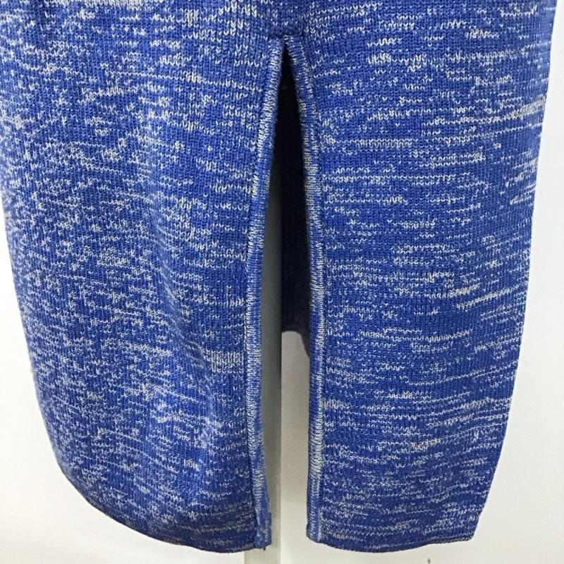 スライ SLY スカート ロングスカート 030EAZ71-5850 BACK SLIT KNIT SK ニットスカート 1 無地 青 / ブルー /  レディース USED 古着 中古 10118359
