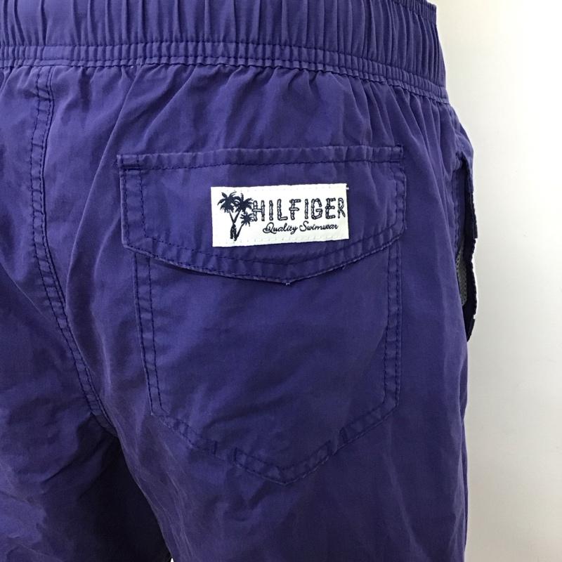 トミーヒルフィガー TOMMY HILFIGER パンツ ショートパンツ ショートパンツ ハーフパンツ カジュアルパンツ S ロゴ、文字 紫 / パープル /  メンズ USED 古着 中古 10117474