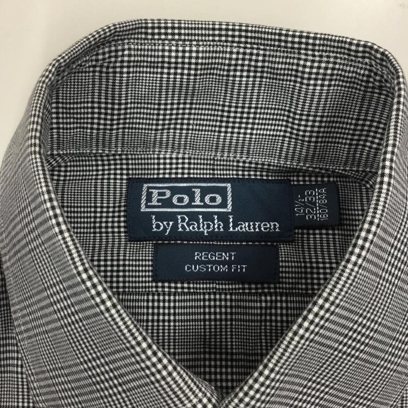 ポロバイラルフローレン Polo by RALPH LAUREN シャツ、ブラウス 長袖 長袖シャツ カラーシャツ 長袖カットソー チェックシャツ チェック 白 / ホワイト / X 黒 / ブラック /  メンズ USED 古着 中古 10116117