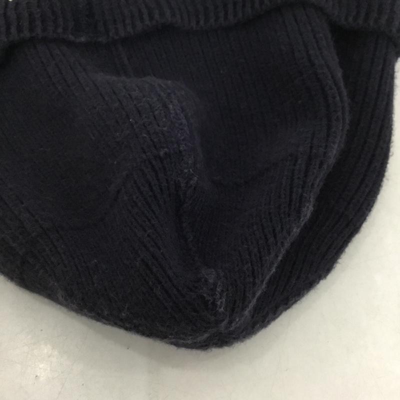 テンダーロイン TENDERLOIN 帽子 ニット帽 コットン ロゴ、文字 紺 / ネイビー /  メンズ USED 古着 中古 10143989