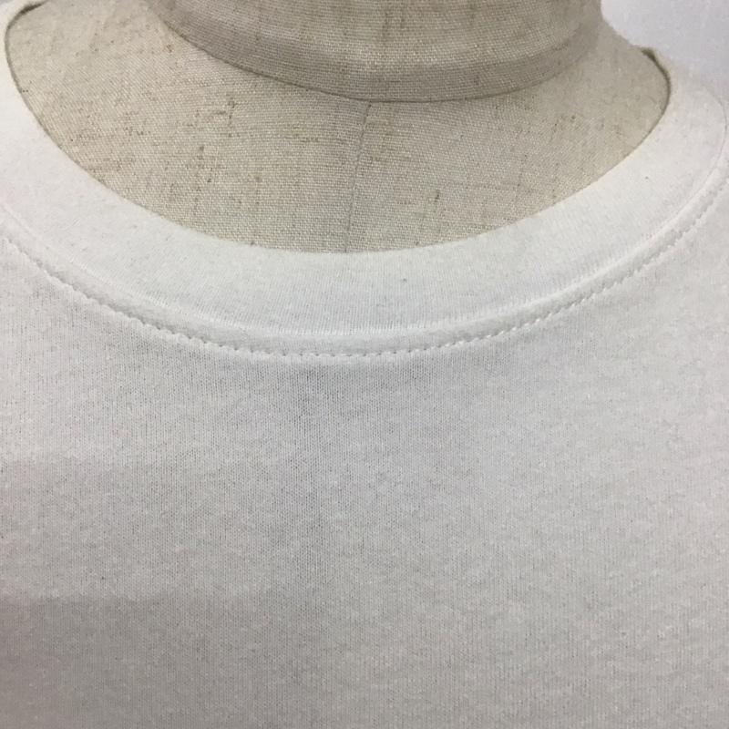 トミー ジーンズ TOMMY JEANS Tシャツ 半袖 半袖カットソー 無地Tシャツ クルーネックカットソー XL ロゴ、文字 白 / ホワイト /  メンズ USED 古着 中古 10124492