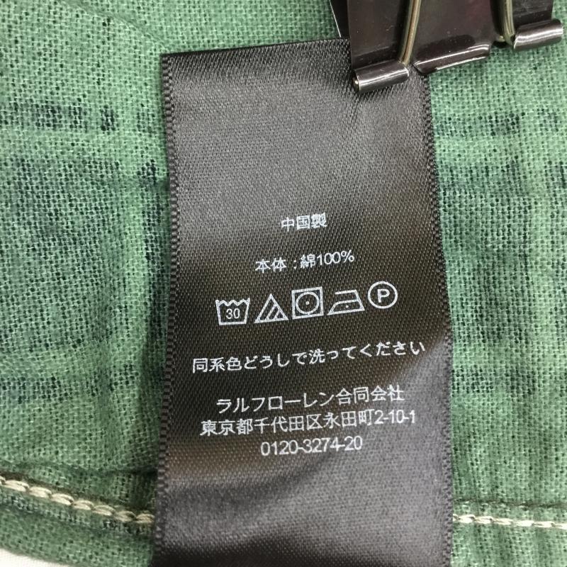 ダブルアールエル ラルフローレン RRL RALPH LAUREN シャツ、ブラウス 長袖 MNRRWOV16820271  PRESTON WS LONG SLEEVE SPORT SHIRT COTTON CHAMOIS - GREEN_BLACK XXL チェック 緑 / グリーン / X 黒 / ブラック /  メンズ USED 古着 中古 10130858