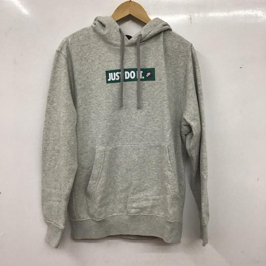 ナイキ NIKE パーカー 長袖 bv5095-051 JDIフリースBSTプルオーバー 長袖パーカー S ロゴ、文字 灰 / グレー /  レディース USED 古着 中古 10136291