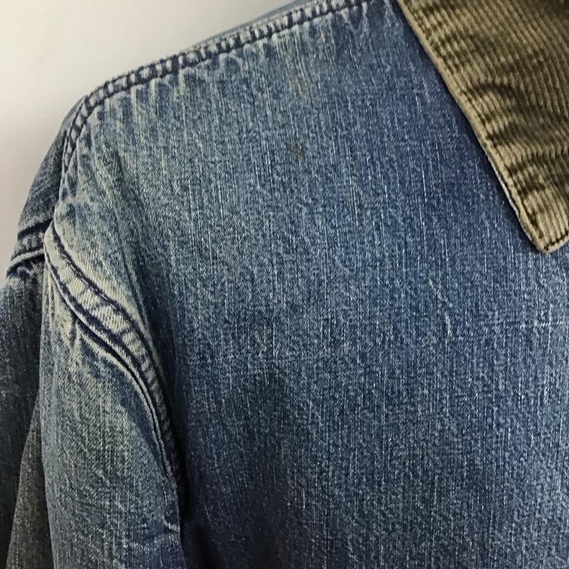 古着 USED ジャケット、上着 ジャケット、ブレザー デニムジャケット 60s 70s ウィップコード デニムワークJKT gripperzipper 42 無地 インディゴ / インディゴ /  メンズ USED 古着 中古 10124763