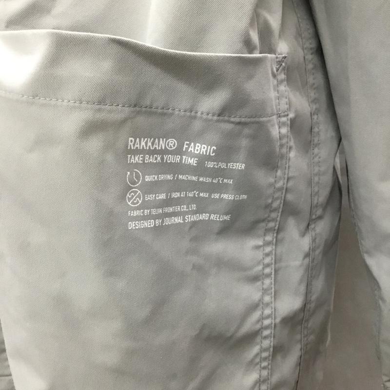 ジャーナルスタンダード レリューム JOURNAL STANDARD relume ジャケット、上着 ジャケット、ブレザー 21-011-464-0000-1-0 タグ付き RAKKAN FABRIC L 無地 灰 / グレー /  メンズ USED 古着 中古 10121018