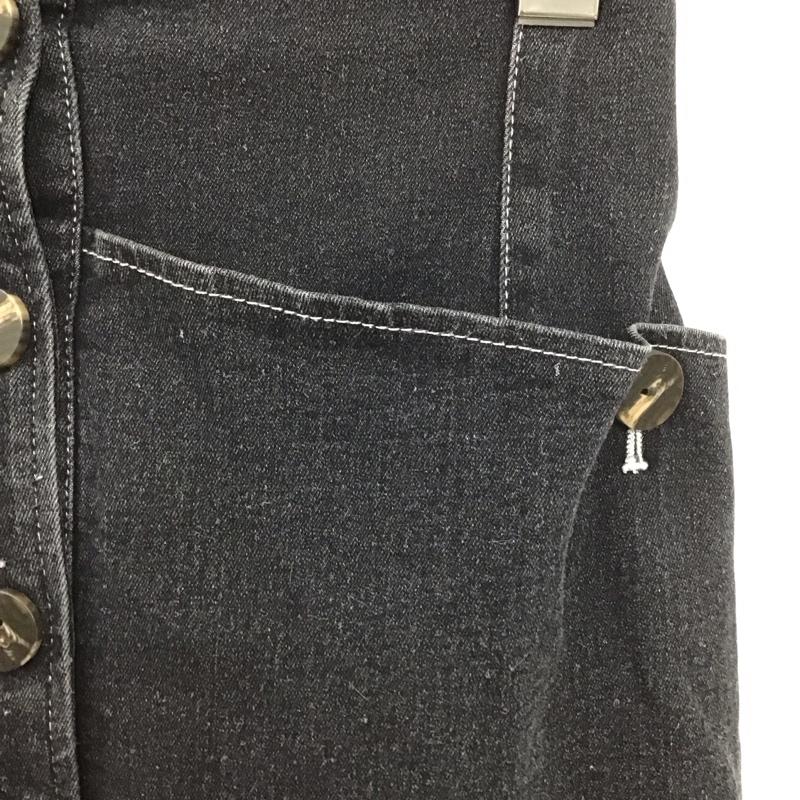 ラディエイト Radiate スカート ロングスカート RDTR2089 デニムタイトスカート 38 無地 黒 / ブラック /  レディース USED 古着 中古 10129200
