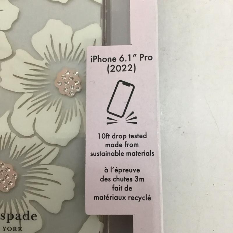 ケイトスペード Kate Spade ファッション小物 ファッション小物 KSIPH-223-HHCCS Hollyhock Floral Clear 保護ハードシェルケース Apple iPhone14Pro ロゴ、文字 X 花柄 マルチカラー / マルチカラー /  レディース USED 古着 中古 10122756