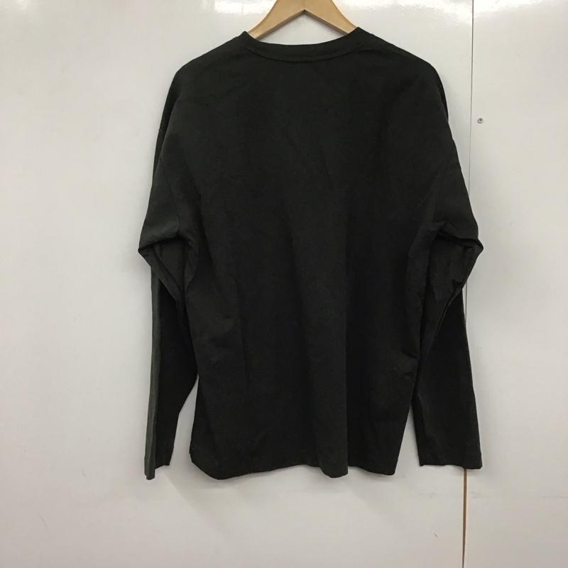 ビューティアンドユースユナイテッドアローズ BEAUTY&YOUTH UNITED ARROWS カットソー 長袖 1212-175-8347 ハイゲージガスコットンクルーネックロングスリーブカットソー L 無地 黒 / ブラック /  メンズ USED 古着 中古 10143457
