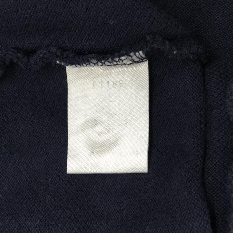 フレッドペリー FRED PERRY ポロシャツ 半袖 半袖ポロシャツ カラーシャツ 半袖カットソー XL ロゴ、文字 紺 / ネイビー /  メンズ USED 古着 中古 10109004