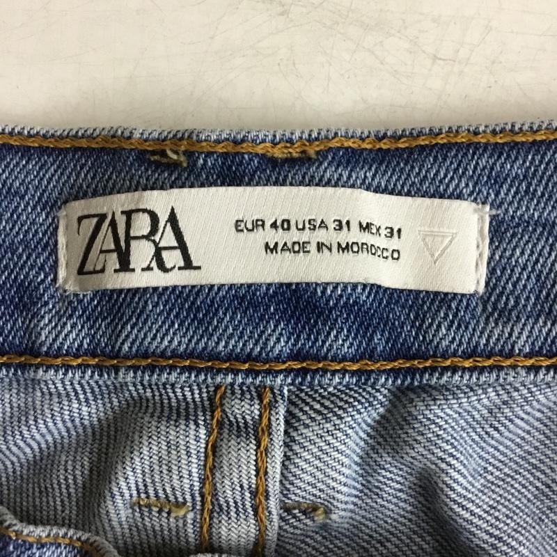 ザラ ZARA パンツ デニム、ジーンズ 40 無地 水色 / ライトブルー /  メンズ USED 古着 中古 10150662