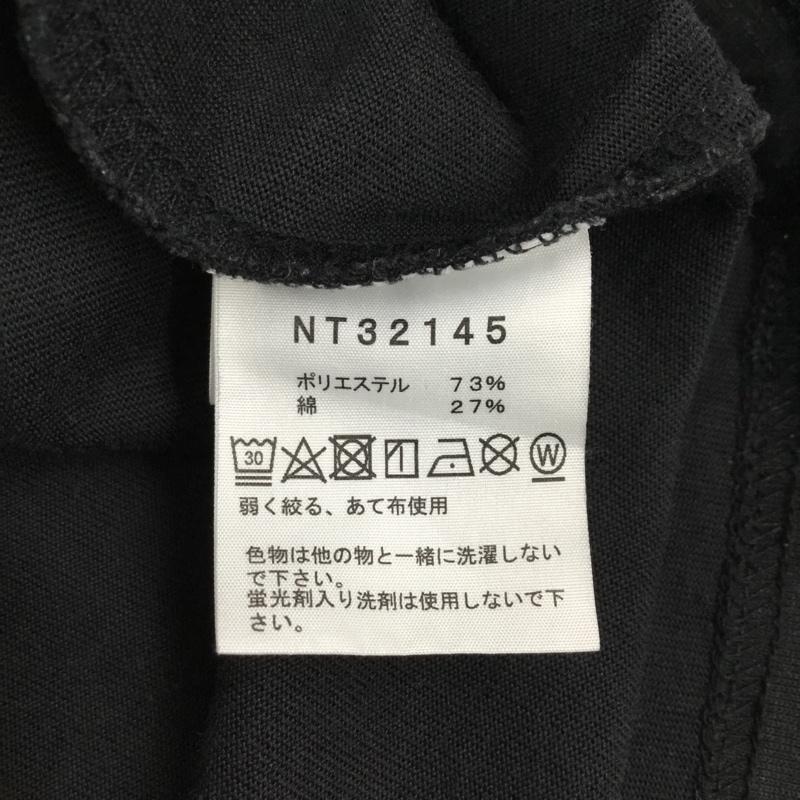ザノースフェイス THE NORTH FACE Tシャツ 半袖 NT32145 ナショナルフラッグバックロゴTシャツ 半袖カットソー プリントTシャツ L プリント 黒 / ブラック /  メンズ USED 古着 中古 10120254