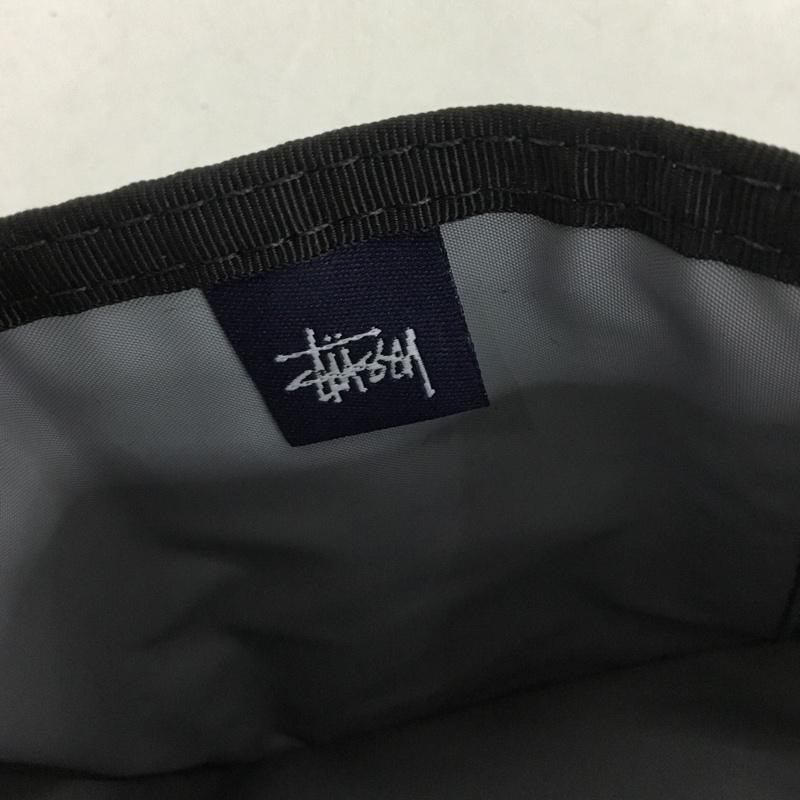 ステューシー STUSSY 財布 二つ折り モノグラム柄 総柄 黒 / ブラック /  メンズ USED 古着 中古 10146887