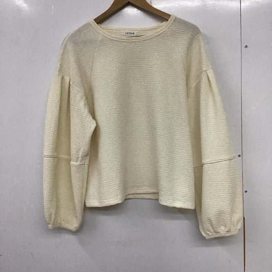 レプシィム LEPSIM カットソー 長袖 FREE 無地 オフホワイト / オフホワイト /  レディース USED 古着 中古 10137387