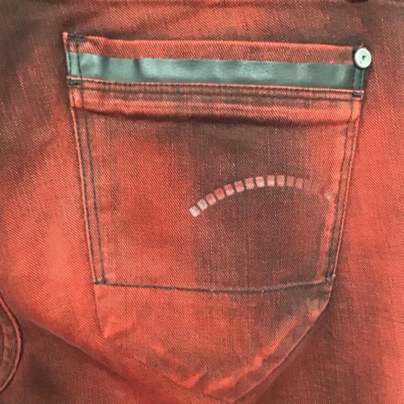 ジースター G-STAR パンツ デニム、ジーンズ TAVI LOOSE TAPERED 無地 赤 / レッド /  メンズ USED 古着 中古 10119827