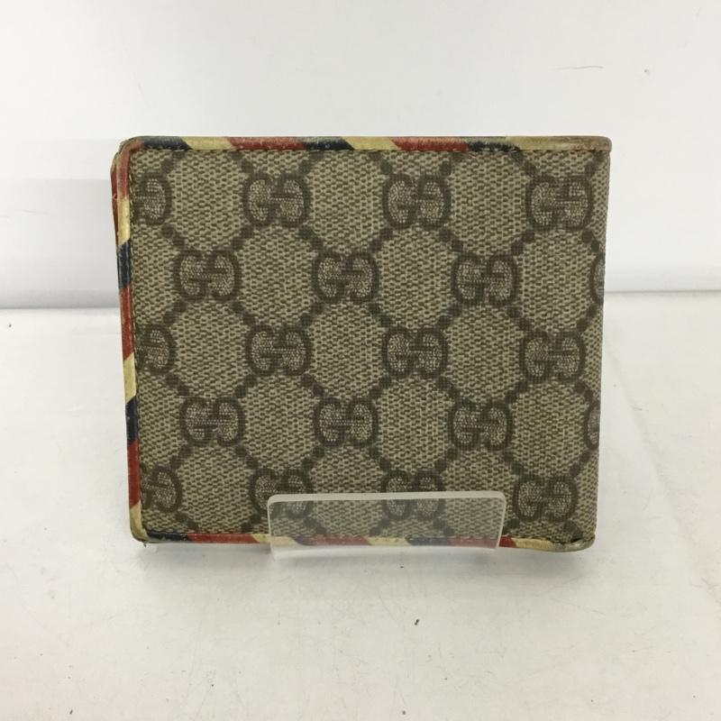 グッチ GUCCI 財布 二つ折り クーリエ GG 総柄 マルチカラー / マルチカラー /  メンズ USED 古着 中古 10146051