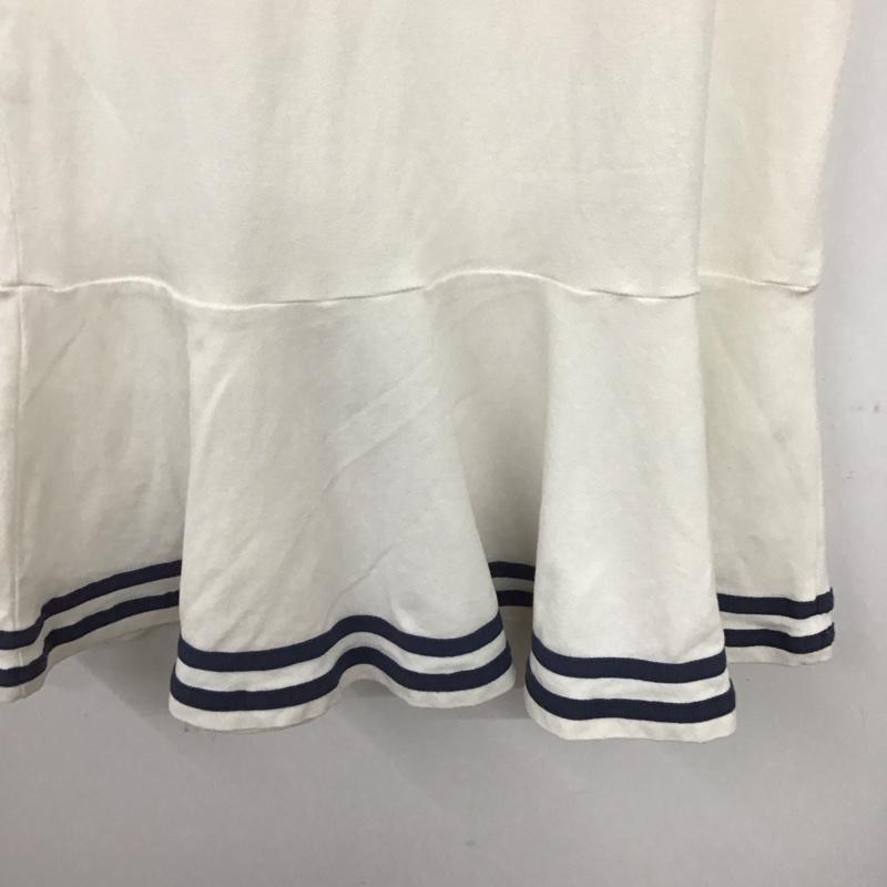 ラルフローレン RALPHLAUREN ワンピース ひざ丈スカート XL ロゴ、文字 白 / ホワイト /  ガールズ USED 古着 中古 10132764