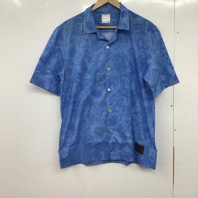 ポールスミス Paul Smith シャツ、ブラウス 半袖 半袖シャツ カジュアルシャツ L プリント 水色 / ライトブルー /  メンズ USED 古着 中古 10148075