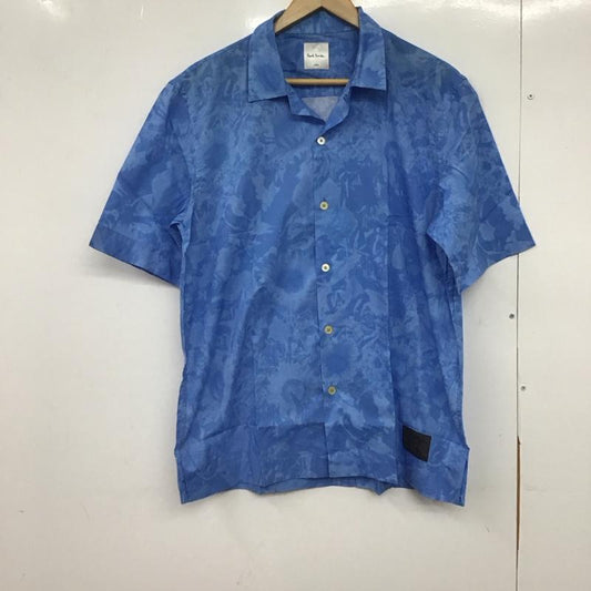 ポールスミス Paul Smith シャツ、ブラウス 半袖 半袖シャツ カジュアルシャツ L プリント 水色 / ライトブルー /  メンズ USED 古着 中古 10148075
