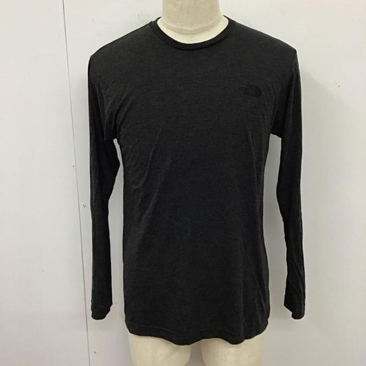 ザノースフェイス THE NORTH FACE Tシャツ 長袖 NT32088 ラッシュドライ メリノ クルー バックプリント L ロゴ、文字 黒 / ブラック /  メンズ USED 古着 中古 10119683
