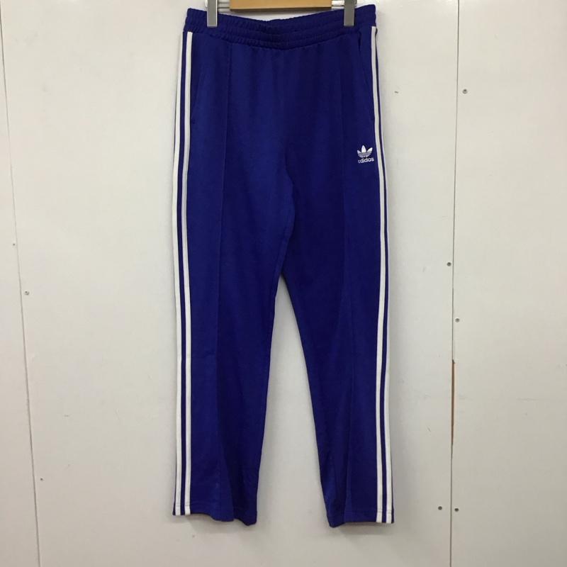 アディダス adidas パンツ ワークパンツ、ペインターパンツ klm63 ジャージ ワイドパンツ トラックパンツ XL ロゴ、文字 青 / ブルー /  メンズ USED 古着 中古 10136813