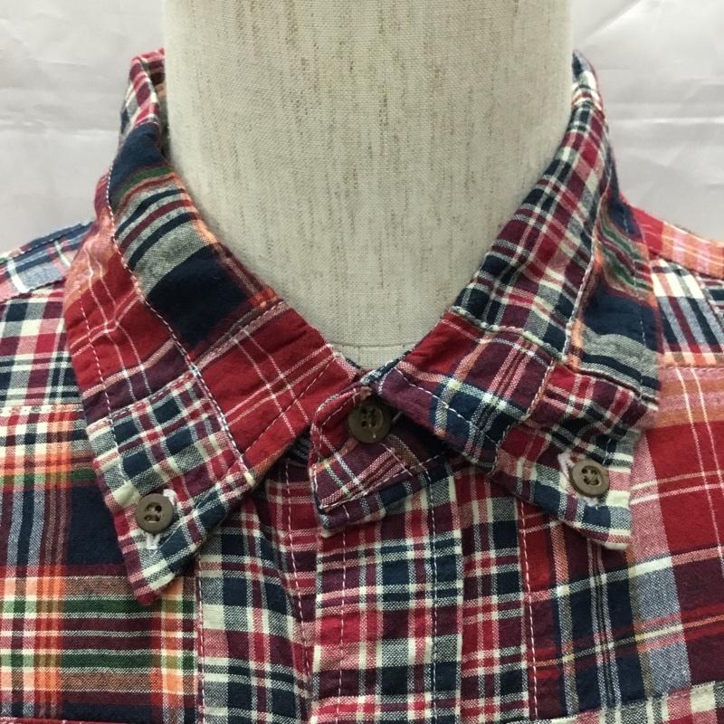 エディーバウアー Eddie Bauer シャツ、ブラウス 半袖 034-9894 ボタンダウン M チェック マルチカラー / マルチカラー /  メンズ USED 古着 中古 10111583