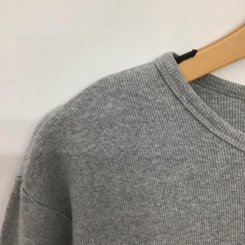 アヴィレックス AVIREX カットソー 長袖 長袖カットソー 無地カットソー クルーネック M 無地 灰 / グレー /  メンズ USED 古着 中古 10143477