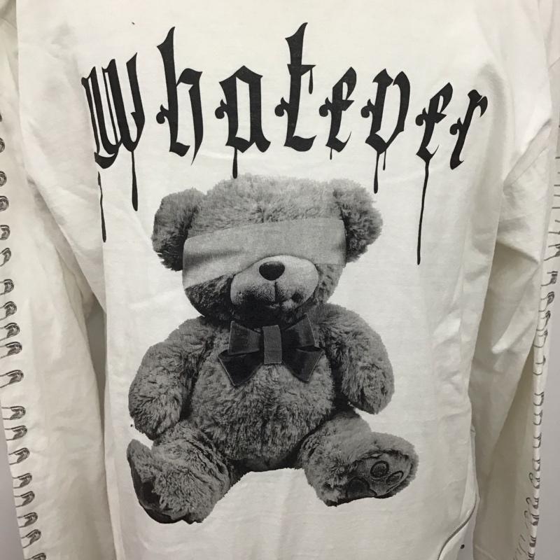 バックサイドオブトーキョー backside of tokyo カットソー 長袖 長袖カットソー クルーネックカットソー ロングスリーブカットソー プリントTシャツ プリント 白 / ホワイト /  メンズ USED 古着 中古 10124461