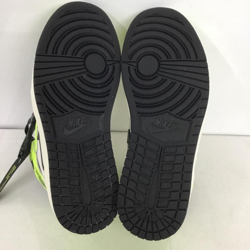 ナイキ NIKE スニーカー スニーカー 555088 702 AIR JORDAN 1 RETRO HIGH OG 27cm 箱有 27.0cm ロゴ、文字 白 / ホワイト / X 黒 / ブラック / X 黄 / イエロー /  メンズ USED 古着 中古 10145880