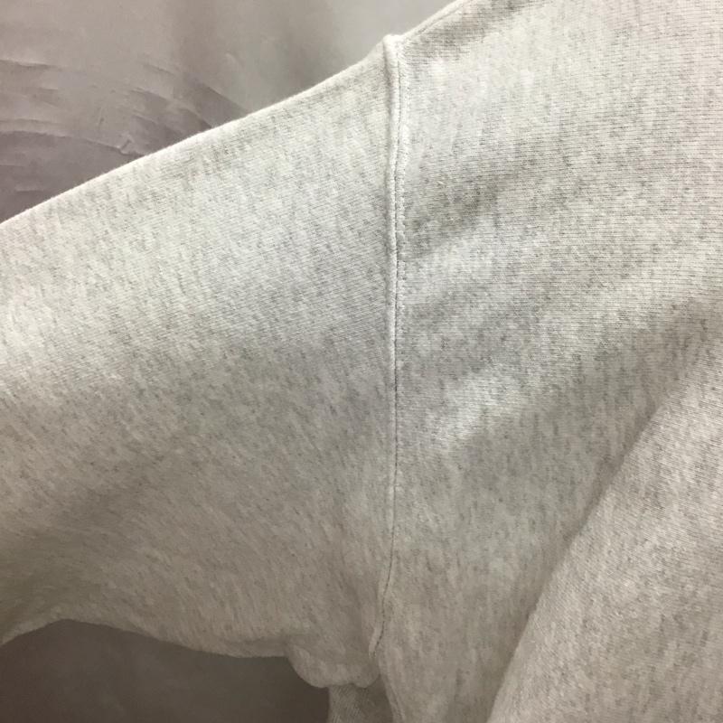 チャンピオン Champion トレーナー 長袖 長袖トレーナー スウェット クルーネック リブスウェットカットソー XL ロゴ、文字 灰 / グレー /  メンズ USED 古着 中古 10113161
